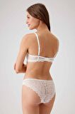 Kadın Ekru 4740 Balenli Destekli Sütyen Takım