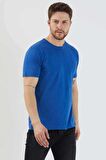 Slazenger Sander Erkek T-Shirt Saks Mavi