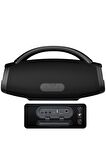 W-KING X20 Bluetooth Hoparlör 300W Boombox 24S Dinleme IPX7 Kablosuz Stereo TWS Ses Bombası Siyah