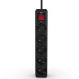 Inca IPW-44SY3 5 port Akım Korumalı Led Tuşlu Priz 3M - Siyah