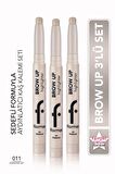 Flormar Aydınlatıcı Kaş Kalemi Brow Up 3'lü Set- Diamond