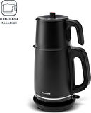 Homend Royaltea 1727H Mat Siyah Paslanmaz Çelik Çay Makinesi