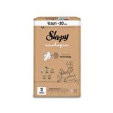 Sleepy Ecologic Premium Plus Uzun Hijyenik Ped 20 Adet