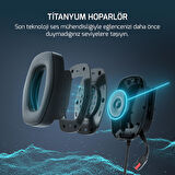 Gamepower Kai Titanium Siyah 7.1 Surround Hi-Fi Manyetik Pad RGB Gaming Kulaklık (2x Cooling Pad Hediyeli)