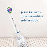 Oral-B Vitality 100 3D White 4'lü Şarjlı Diş Fırçası Yedeği