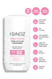 Sinoz Spf50 Pink Touch Aydınlatıcı Sıvı Yüz Güneş Kremi Yeni Nesil Güneş Filtreleri Hibrit Formül 50ml