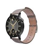 Fro LW38 Siyah Kasa 38 mm Kahverengi Kordon Akıllı Saat