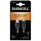 Duracell 1m USB-A to USB-C Charge Kablo