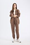 DeFacto Standart Fit Kalın Jogger Eşofman Altı Bel Paça Lastikli Basic Düz Uzun Boy S7370AZ25SPBN334
