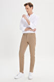 Slim Fit Dar Kesim Pamuklu Esnek Chino Pantolon