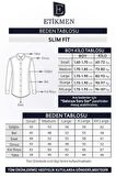Kırmızı Mavi Çizgili Slimfit Oduncu Gömlek