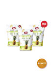 Ananas Kuru Meyve Cipsi 20 G X 3Adet Dondurularak Kurutulmuş Meyve