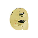 Artema Root Round A4269523 Ankastre Termostatik Duş Bataryası, Sıva Üstü Grubu, Altın