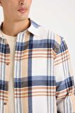 DeFacto Regular Fit Polo Yaka Kareli Flanel Uzun Kollu Gömlek D5835AX24AUER140