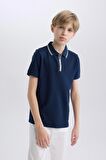 Erkek Çocuk Regular Fit Polo Yaka Pike Kısa Kollu Polo Tişört