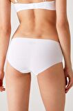 Pierre Cardin Beyaz, Ten, Siyah Clean Cut Thong Yüksek Bel Lazer Kesim Dikişsiz Şort Boxer Kadın 3 Lü Külot