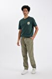 DeFacto Yazlık Jogger Pantolon Wide Leg Bol Rahat Kesim Paraşüt Beli Bağcıklı Geniş Bol Paça C9151AX24AUKH397