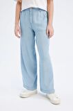 DeFacto Kız Çocuk Wide Leg Geniş Bol Paça Jean Pantolon D7103A825SMNM28