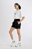 DeFactoFit Oversize Geniş Kalıp Sporcu Şort B8975AX24SMBK81
