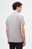 Ds Damat Slim Fit Gri V Yaka %100 Pamuk T-Shirt 4HC141996755M