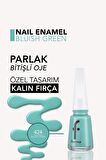 Flormar Nail Enamel Yüksek Pigmentli & Parlak Bitişli Oje Fne-424 Bluısh Green