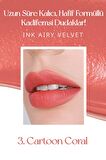 Uzun Süre Kalıcı ve Hafif Formüllü, Kadife Bitişli Tint Peripera Ink Airy Velvet (3 Cartoon Coral)