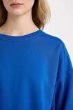 DeFacto Coool Oversize Geniş Kalıp Bisiklet Yaka Kalın Basic Düz Sweatshirt A4177AX24WNBE399