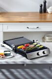 Homend Grilliant 1344H Inox Gövdeli Döküm Plakalı Tost ve Izgara Makinesi