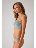 Pierre Cardin Dantelli Push Up Sütyen Takım Mint Yeşili