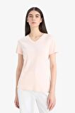 DeFacto Slim Fit Dar Kesim V Yaka Basic Düz Ribana Kısa Kollu Tişört I1080AZ25SPPN350