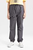 DeFacto Erkek Çocuk Beli Bağcıklı Lastikli Paça Cepli Jogger Ribana Pantolon C0973A824SPAR148