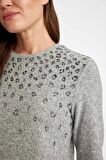 DeFacto Relax Fit Bisiklet Yaka Leopar Baskılı Yırtmaçlı Uzun Kollu Tişört D2701AX24AUGR210
