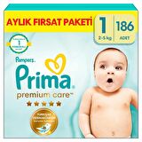 Prima Premium Care 1 Numara Yenidoğan 186'lı Bel Bantlı Bez