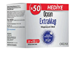Orzax Ocean Extramag Magnezyum Sitrat Efervesan 30 Saşe + 15 Şase