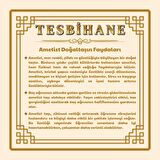 Tesbihane Kararmaz Metal Püsküllü Küre Kesim Çoklu Doğaltaş Kombinli Şifa Tesbihi