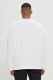 Oversize Fit Bol Kesim Harvard Lisanslı Pamuklu Bisiklet Yaka Sweatshirt