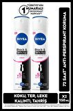Nivea Kadın Sprey Deodorant Black&White Invisible Clear 150ml, 72 Saat Anti-perspirant Ter Koruma, X2 Adet