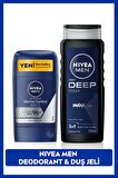 Nivea Men Erkek Banyo Ve Duş Jeli Deep Dimension 500ml Ve Stick Deodorant Derma Control Clinical 50ml