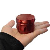 Kırmızı 55 mm. Tütün Baharat Herbal Öğütücüsü Parçalayıcı pz39kr