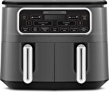 Karaca Air Pro Cook Duo Köz Xxxl 4+4 Litre Airfryer Space Gray 8 Kişilik