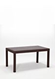 Rattan Lüx Dikdörtgen Kahve Masa Takımı Bahçe&Balkon