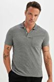 DeFacto Slim Fit Dar Kesim Basic Düz Kısa Kollu Polo Tişört D0031AX24SMGR210