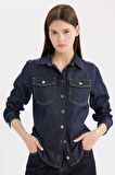 DeFacto Regular Fit Cepli Düğmeli Jean Gömlek E4064AX24WNNM34
