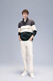 DeFacto Relax Fit Dik Yaka Fermuarlı Baskılı Kalın Sweatshirt D2562AX24AUAR63