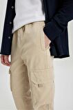 DeFacto Regular Kargo Cepli Jogger Gabardin Taktik Pantolon B6146AX24SPBG732