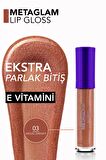 Flormar Metaglam Yoğun Işıltılı & Nemlendirici Etkili Dudak Parlatıcısı-003 Vırtual Serenıty-8682536080798
