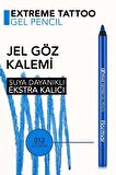 Flormar Mat Kalıcı Göz Kalemi (MAVİ) - Extreme Tattoo Gel Pencil - 012 Blue Dream - 8682536041195