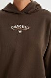DeFactoFit NBA Chicago Bulls Kapüşonlu Kalın Sweatshirt D0688AX24AUBN335