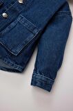 DeFacto Erkek Bebek Kapüşonlu Cepli Düğmeli Jean Ceket E0285A525SPNM28