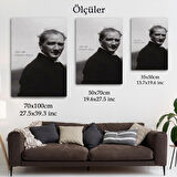 Atatürk Portre Tablosu Mustafa Kemal Atatürk Dikdörtgen Dekoratif Kanvas Tablo-FD-128